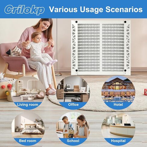 2 Pack 410 Replacement Filter Compatible with AprilAire Whole House Air Purifiers Model 1410, 1610, 2410, 2416, 3410, 4400,Size:16x25x4(15.5" x 27.36" x 3.77") MERV 11 Pleated HVAC AC Furnace Filter in Kuwait