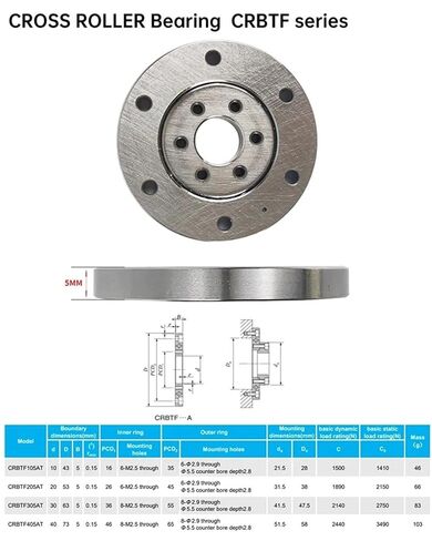 1PCS CRBTF305A P5 30x63x5mm Thin-Wall Precision Cross Roller Bearing Robot Joint Bearings in Kuwait