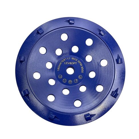 PCD Cup Wheel for Concrete Floor Surface Coating and Urethane, Epoxy Removal, 7-Inch 9 Quarter-Segment, 5/8"-11 Threaded Diamond Grinding Disc in Kuwait