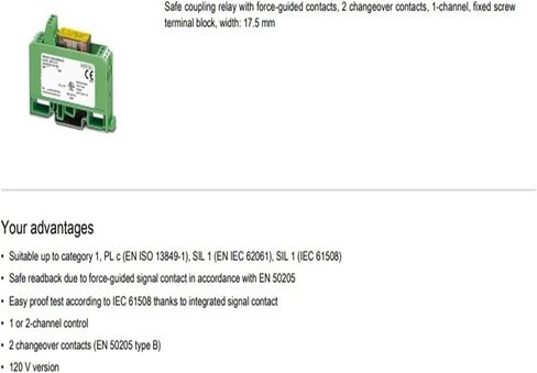 2981363 PSR-SCF-120UC/URM/2X21 Relay in Kuwait