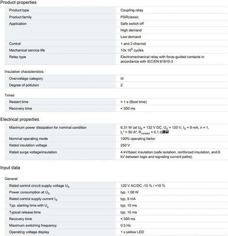 2981363 PSR-SCF-120UC/URM/2X21 Relay in Kuwait