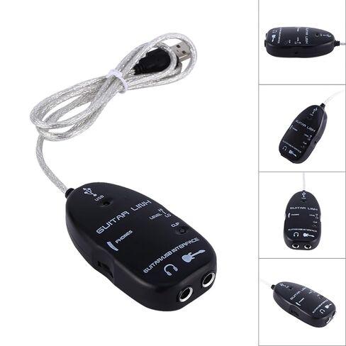 Ymiko RockSmith Cable, Professional USB Guitar Link Cable, Easy Plug and Play Installation Guitar Recording Equipment Guitar to Pc Interface with Your Computer and is Suitable for monito in Kuwait