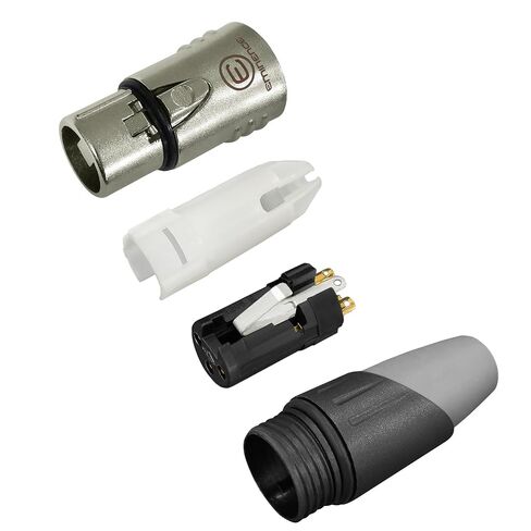 WBC-VALUELINE-2CS (22 AWG) - وحدتان - ميكروفون مرن متوازن ومحمي بقدرة منخفضة 1 قدم، ومكبر صوت نشط وكابلات توصيل مع موصلات Eminence Gold XLR in Kuwait