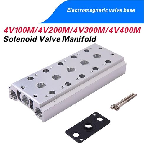 قاعدة مشعب صمام الملف اللولبي 4V100M/4V200M/4V300M/4V400M لصمامات سلسلة 4V110/4V210/4V220/4V320/4V410 (6F، 4V300M) in Kuwait
