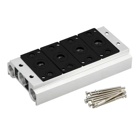 قاعدة مشعب صمام الملف اللولبي 4V100M/4V200M/4V300M/4V400M لصمامات سلسلة 4V110/4V210/4V220/4V320/4V410 (6F، 4V300M) in Kuwait