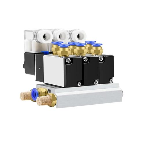 قاعدة مشعب صمام الملف اللولبي 4V100M/4V200M/4V300M/4V400M لصمامات سلسلة 4V110/4V210/4V220/4V320/4V410 (6F، 4V300M) in Kuwait