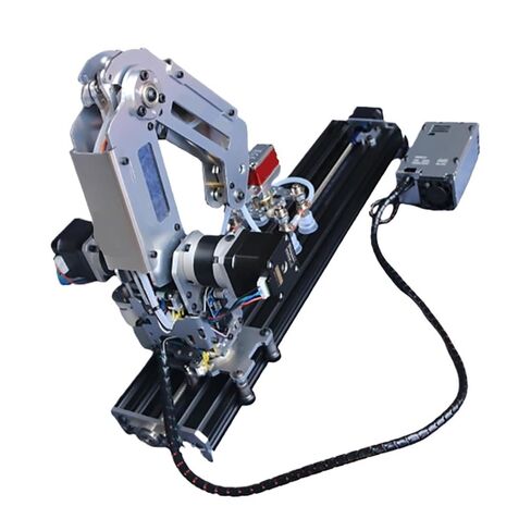 Multi Axis Robotic Arm Industrial Stepping Metal Manipulator Kit with Suction Cup/Stepper Motor Claw(Upgrade Set) in Saudi Arabia