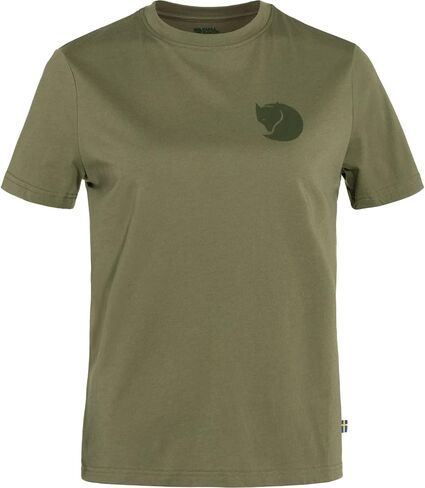 Fjällräven Fox Boxy Logo Tee Women's T-Shirt - Soft Cotton Fabric, Relaxed Boxy Fit, Fox Graphic - Hiking, Travel in Kuwait