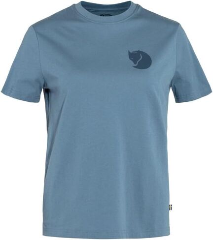 Fjällräven Fox Boxy Logo Tee Women's T-Shirt - Soft Cotton Fabric, Relaxed Boxy Fit, Fox Graphic - Hiking, Travel in Kuwait