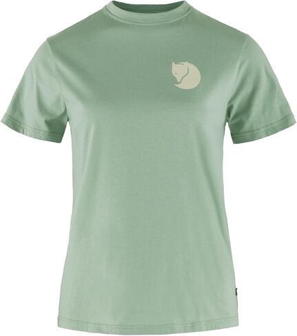 Fjällräven Fox Boxy Logo Tee Women's T-Shirt - Soft Cotton Fabric, Relaxed Boxy Fit, Fox Graphic - Hiking, Travel in Kuwait