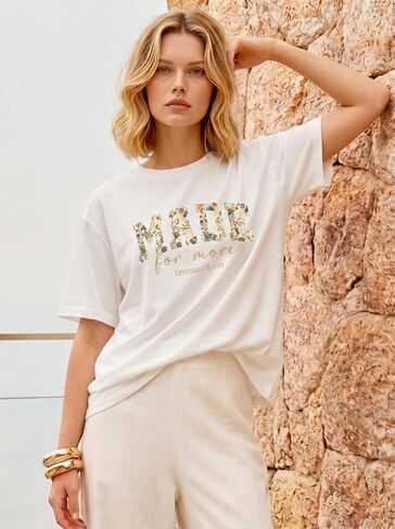 Oversized Tshirts for Women, Loose Fit Crew Neck Summer Baggy Tops Workout Tees Plus Size T Shirts in Kuwait