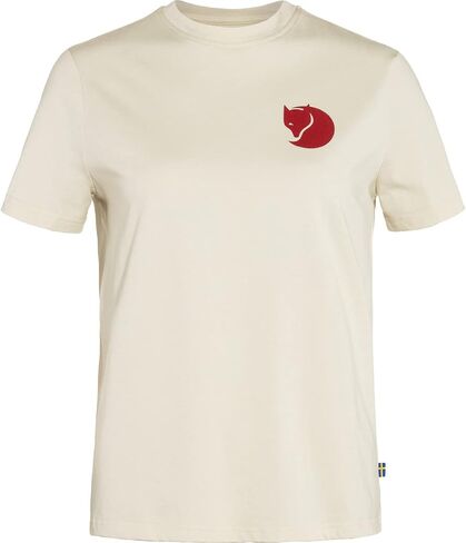 Fjällräven Fox Boxy Logo Tee Women's T-Shirt - Soft Cotton Fabric, Relaxed Boxy Fit, Fox Graphic - Hiking, Travel in Kuwait