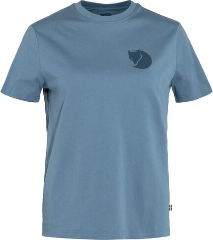 Fjällräven Fox Boxy Logo Tee Women's T-Shirt - Soft Cotton Fabric, Relaxed Boxy Fit, Fox Graphic - Hiking, Travel in Kuwait