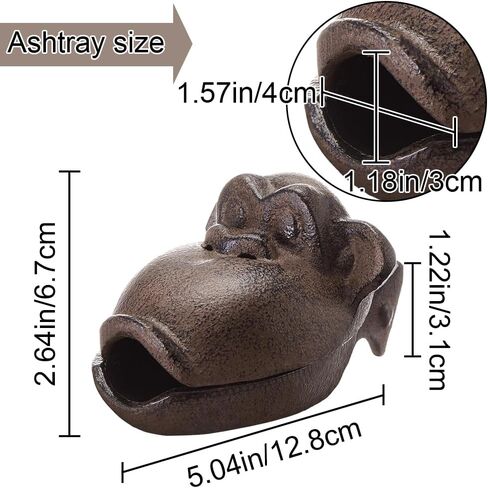 Cigar Ashtrays,Cast Iron Ash tray,Incense burner for Outdoor Patio Indoor Home Decor Garden Ring holder,Tray,Candy Dish Bowl Décor Patio Deals Gift in Kuwait