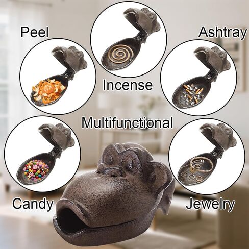Cigar Ashtrays,Cast Iron Ash tray,Incense burner for Outdoor Patio Indoor Home Decor Garden Ring holder,Tray,Candy Dish Bowl Décor Patio Deals Gift in Kuwait