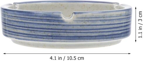 Ceramic Ashtray Unique Japanese Style Ash Holder Compact Decorative Ash Container for Home Office and Shopping Malls and Easy to Clean in Saudi Arabia