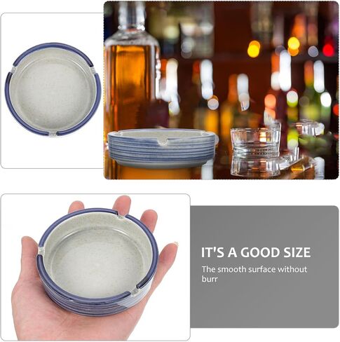 Ceramic Ashtray Unique Japanese Style Ash Holder Compact Decorative Ash Container for Home Office and Shopping Malls and Easy to Clean in Saudi Arabia