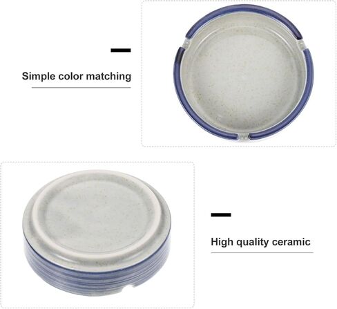 Ceramic Ashtray Unique Japanese Style Ash Holder Compact Decorative Ash Container for Home Office and Shopping Malls and Easy to Clean in Saudi Arabia