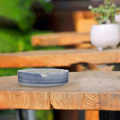 Ceramic Ashtray Unique Japanese Style Ash Holder Compact Decorative Ash Container for Home Office and Shopping Malls and Easy to Clean in Saudi Arabia
