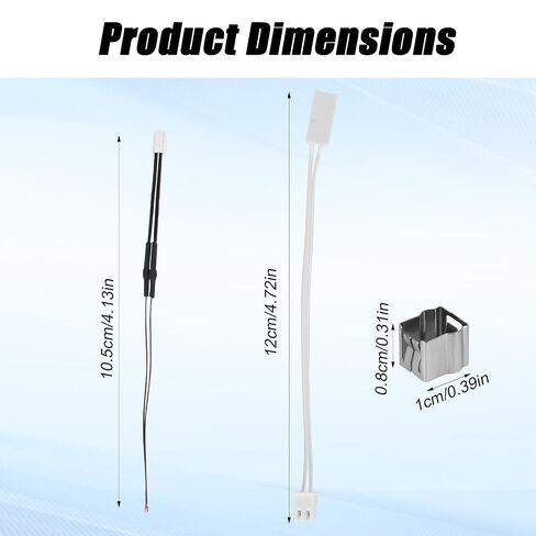 2pcs Ceramic Heater and Thermistor Kit for X1C, 24V 60W Ceramic Heater 300 Degree High Temp Thermistor 3D Printer Parts for Bambu Lab X1C/X1 in Kuwait