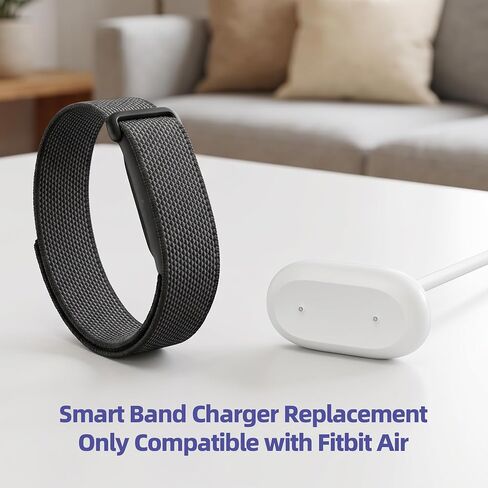 Charging Cable Only Compatible with Fit-bit Air: Portable Travel Charger Replacement - USB-C Magnetic Charging Cord, No Adapter, 3.3 ft (1 m) in Kuwait