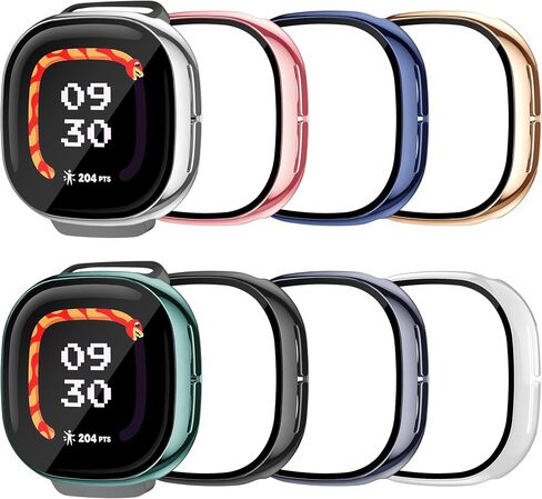 حافظة حماية شاشة مكونة من 8 قطع لـ Fitbit Google Ace LTE، غطاء TPU ناعم مقاوم للصدمات، حافظة واقية مقاومة للخدش من جميع النواحي متوافقة مع ساعة Fitbit Ace LTE الذكية in Kuwait