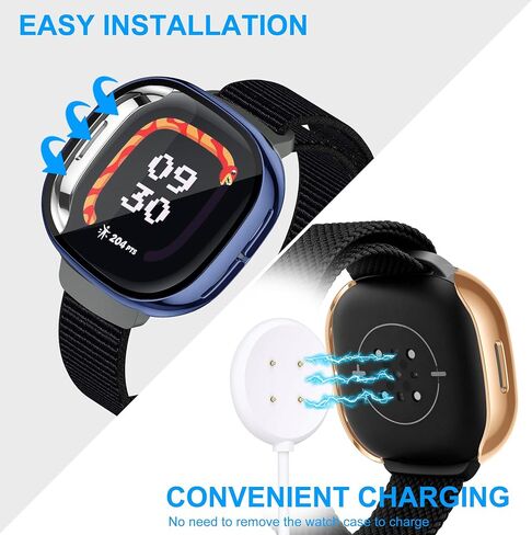 حافظة حماية شاشة مكونة من 8 قطع لـ Fitbit Google Ace LTE، غطاء TPU ناعم مقاوم للصدمات، حافظة واقية مقاومة للخدش من جميع النواحي متوافقة مع ساعة Fitbit Ace LTE الذكية in Kuwait