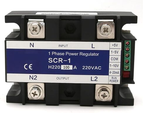 SCR-100A 220VAC Single Phase Voltage Regulator Power Controller Module Supports 0-10V 4-20mA 1-5V Potentiometer Signal Control in Kuwait
