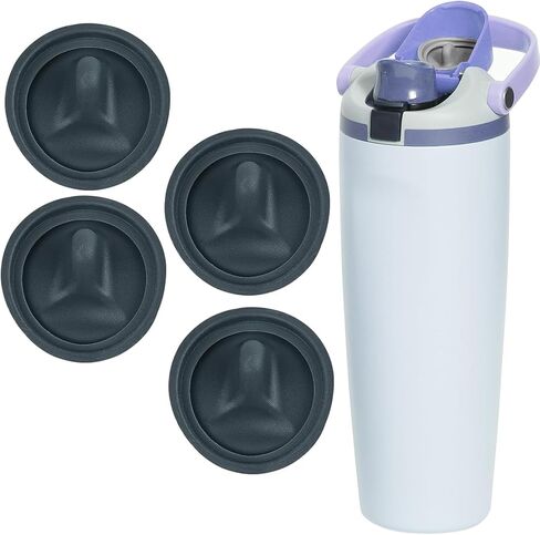 4 pcs Replacement Stopper Compatible with Owala FreeSip Sway 30 oz, Water Bottle Top Lid Parts for Owala Sway 40 oz BPA-Free Seal Bottle Cap Mouth Stopper Gasket Silicone Plug Accessories in Kuwait