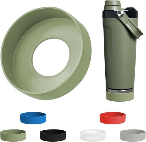 حذاء WUQID من السيليكون متوافق مع زجاجة Stanley Activate Shaker سعة 20 أونصة، غطاء سفلي ناعم مضاد للانزلاق ومضاد للخدش وواقي غطاء سفلي ناعم in Kuwait