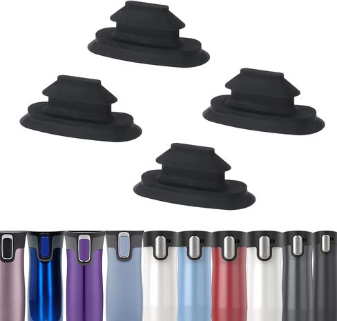 BOSORIO 4 Pack Rubber Stoppers Compatible with Contigo West Loop 2.0&3.0 12oz 16oz 20oz 24oz Travel Mug, Lid Replacement Part, Replacement Silicone Seal for Contigo Coffee Tumbler in Kuwait