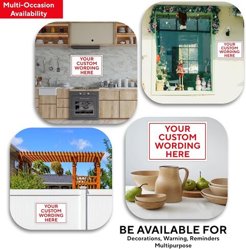 Custom Signs for Outside - Personalized Metal Signs for Outdoors, Office, Home, Airbnb - 8x12 Inch Custom Metal Sign Rust Free, UV Protected, Waterproof and Easy to Install - Made in USA in Kuwait