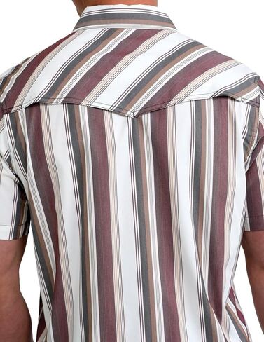 Cinch Men's White Stripe Camp Shirt in Kuwait