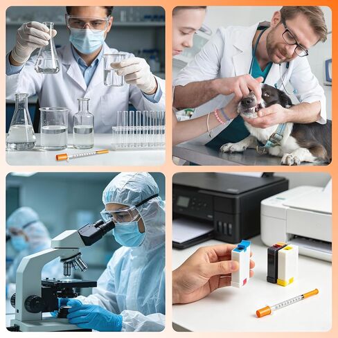 1mL Syringe 31G 5/16" (8mm), U-100 Disposable Syringes for Industrial, Science Lab and Experiments Using, Individual Package Pack of 100 in Kuwait