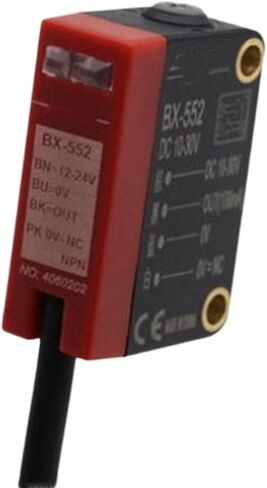 Photoelectric Switch Diffuse Reflection Adjustable Focusing Small Spot Red Light Sensor 24V(BX-552P PNP) in Kuwait