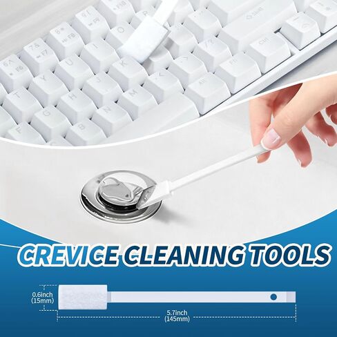 Alyimage® 42 Pcs Disposable Crevice Cleaning Brush Set for Small Spaces, Toilet Bowl, Window Groove, Vent Fan, Door Track, Keyboard in Kuwait