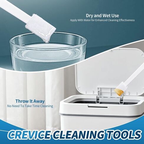 Alyimage® 42 Pcs Disposable Crevice Cleaning Brush Set for Small Spaces, Toilet Bowl, Window Groove, Vent Fan, Door Track, Keyboard in Kuwait