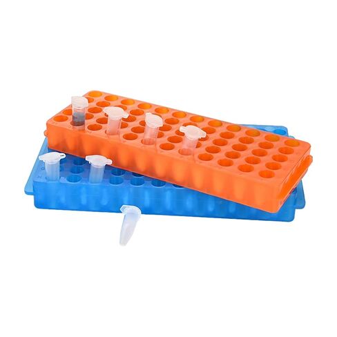 60-Well Centrifuge Test Tube Holder - 2PCS Microcentrifuge Tube Rack，for 0.5-2 ml Test Vials Chemistry Laboratory，Assorted Colors in Kuwait