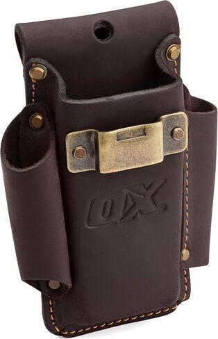 حافظات وحقائب الأدوات الجلدية من OX Tools - مطرقة، شريط قياس، حاملات سكاكين متعددة الأغراض - جلد متين مدبوغ بالزيت لأحزمة أدوات مقاس 2 بوصة in Kuwait