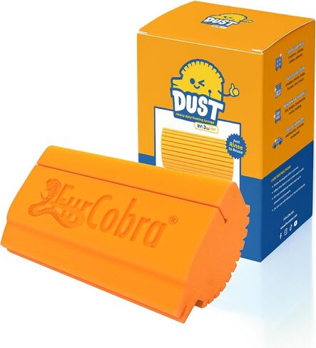 Dust Sponge for Cleaning with Built-in Dust Pocket, Reusable Damp Dusting Sponge for Home, Office & Car Interiors, Multipurpose Duster for Blinds, Baseboards, Vents, Shelves & Countertops in Kuwait