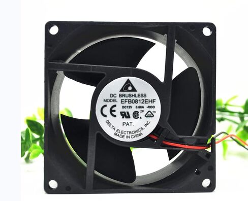 EFB0812EHF 80x80x32 مللي متر 12 فولت 0.68A 4100 دورة في الدقيقة 62.0CFM 8 سنتيمتر 2-سلك مروحة التبريد in Kuwait