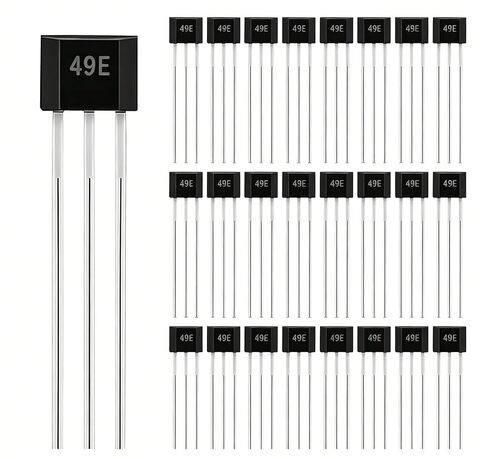 (25Pcs) 49E OH49E SS49E Hall Effect Sensor,S49E TO-92 3 Pins Linear Hall Effect Sensor Low Noise Output Element Switch for Electric Vehicle Motor Repair in Kuwait