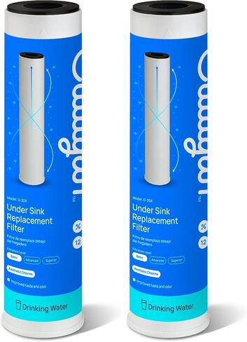 خرطوشة استبدال فلتر مياه الشرب الأساسية Culligan D-20A، عدد 1 (عبوة من 2)، أبيض in Kuwait