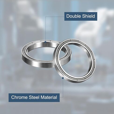 uxcell 8 Pack 6705ZZ Deep Groove Ball Bearings, 25 x 32 x 4mm Chrome Steel Double Shield Bearing for Electric Motor, Home Appliances, Industrial Machinery, (ABEC5) in Kuwait