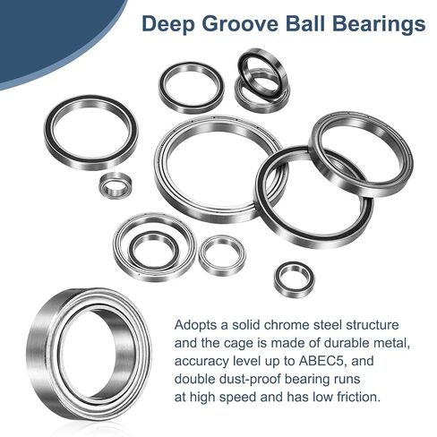 uxcell 8 Pack 6705ZZ Deep Groove Ball Bearings, 25 x 32 x 4mm Chrome Steel Double Shield Bearing for Electric Motor, Home Appliances, Industrial Machinery, (ABEC5) in Kuwait
