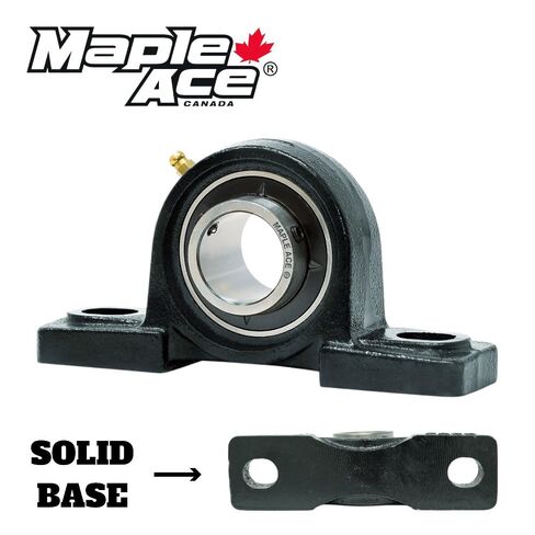 MAPLE ACE UCP202 وسادة كتلة تحمل 15 مم، 2 مسمار، محاذاة ذاتية، قاعدة صلبة، شديدة التحمل in Kuwait