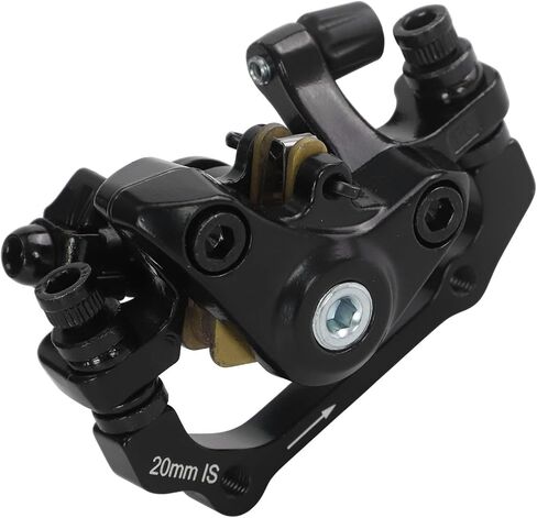 Mechanical Disc Brake Caliper for Mountain Bike,Aluminum Alloy Front or Rear Brake with Metal Pads,160mm for Rotor Compatible(front black) in Kuwait