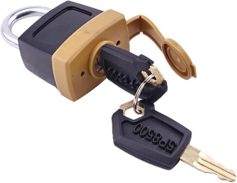 10 Pcs Padlock Pad Lock W/20 Keys 246-2641 5P8501 | Compatible with Caterpillar CAT Fuel Cap 7X7700 1428828 20103300 2849039 Backhoe Loader Combine Crawler Dozer Excavator in Kuwait