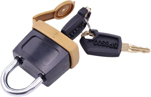 10 Pcs Padlock Pad Lock W/20 Keys 246-2641 5P8501 | Compatible with Caterpillar CAT Fuel Cap 7X7700 1428828 20103300 2849039 Backhoe Loader Combine Crawler Dozer Excavator in Kuwait