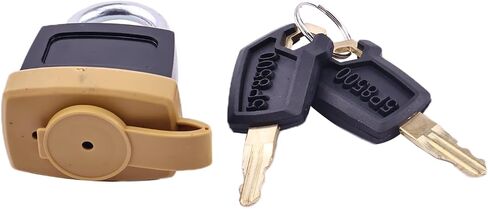 10 Pcs Padlock Pad Lock W/20 Keys 246-2641 5P8501 | Compatible with Caterpillar CAT Fuel Cap 7X7700 1428828 20103300 2849039 Backhoe Loader Combine Crawler Dozer Excavator in Kuwait